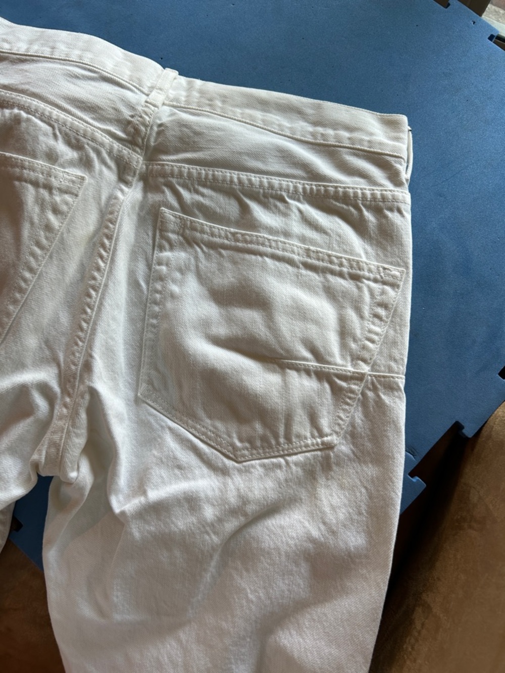Dior White Denim Jeans with Logo Cuff Trim - Picture 10 of 14